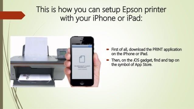 ipad epson printer setup