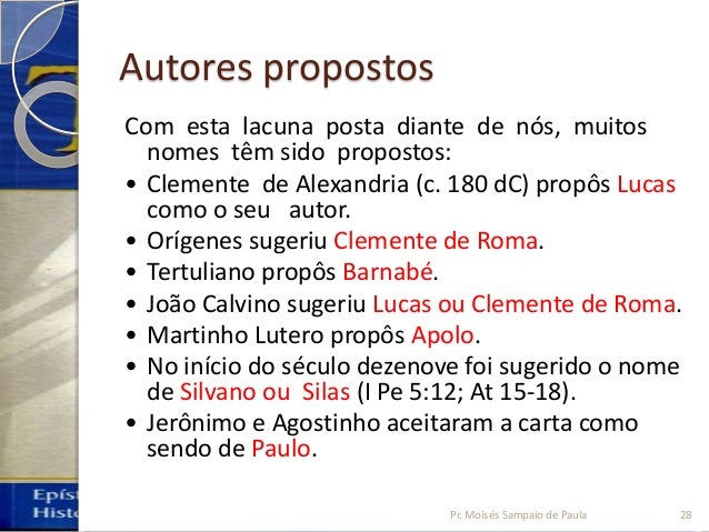 Epístolas gerais - aula 1