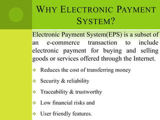 Electronic Payment System via mobile banking platform | PPTX