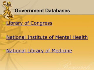 DatabasesCitations and abstractspeer reviewed journals –1806 to the present chapters from books – dissertations27 languagesandFull-text 60 peer-reviewed  APA journals from 1894 to the present book chapters from 2000–2002English language 