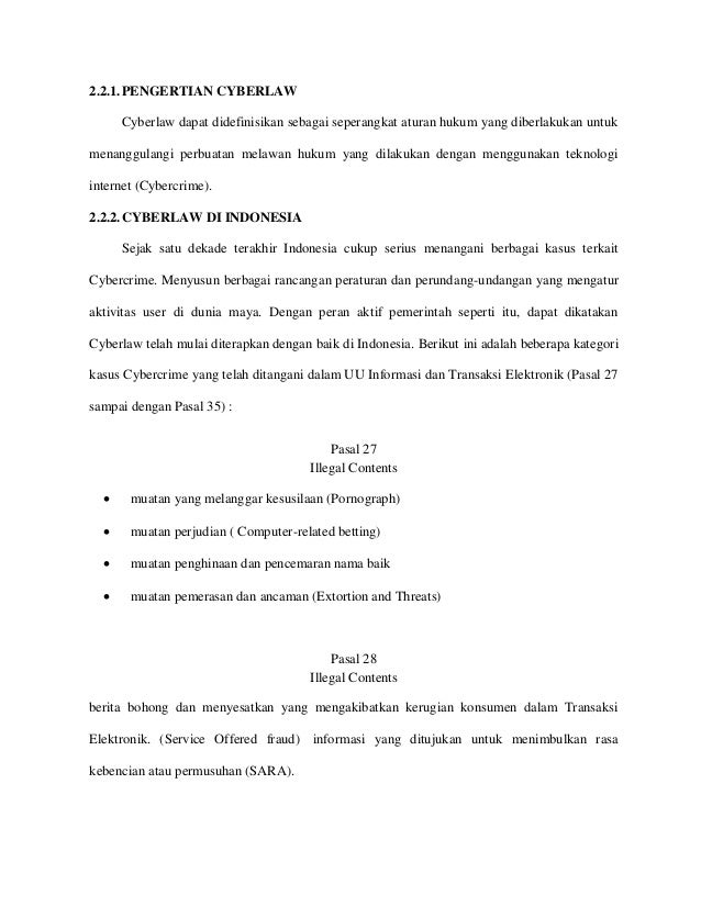 Makalah Cybercrime Dan Cyberlaw Makalah Cybercrime Dan Cyberlaw