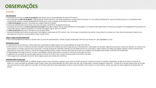 OBSERVAÇÕES
DE INTERNET:
DOS MATERIAIS
• A produção dos formatos da mídia de divulgação deste projeto será de responsabilidade da equipe EPTV Internet.
• Para a produção da mídia de divulgação, a agência/cliente enviará logomarca com fundo transparente, formato vetorial (Illustrator CS, .ai) ou Bitmap (Photoshop CS, .psd) com fundo claro/escuro e vertical/horizontal,
encaminhando também o manual de aplicação da referida marca para a produção dos formatos acima indicados.
• A mídia de divulgação direciona o internauta para a página especial do projeto.
• O prazo de implementação dos formatos é de 5 dias úteis após o recebimento da logomarca/material.
• A produção dos formatos de mídia de patrocínio e/ou apoio desta página especial será de responsabilidade do cliente/agência. Os formatos estão especificados em http://anuncie.globo.com/redeglobo/formatos/index.html .
Serão aceitos apenas materiais produzidos em formatos de imagem (.jpg ou .gif) ou em HTML5.
• A mídia de patrocínio direciona o internauta ao site do patrocinador.
• O prazo de validação dos formatos enviados pelo cliente/agência, pela equipe da EPTV Internet, é de 1 dia útil após o recebimento da material. A peça deverá ser enviada com 3 dias úteis de antecedência à data de sua
veiculação para se prevenir da necessidade de algum ajuste técnico.
ENVIO E PRAZO DE IMPLEMENTAÇÃO
• Para o envio de logomarca/material ou dúvidas sobre os prazos de implementação, consulte a Equipe de Operações Comerciais de Internet em: opec.digital@eptv.com.br
DISPOSIÇÕES GERAIS
• O fornecimento de conteúdo para o desenvolvimento e atualização da página especial é de responsabilidade da Equipe EPTV Internet.
• A EPTV Internet reserva-se o direito de proceder alterações na estrutura do conteúdo dos sites ao longo do ano, e, eventualmente, substituições nos formatos originalmente previstos no plano de inserções. Em nenhum caso
haverá prejuízo na entrega comercial para o anunciante. A entrega estimada de impressões referente ao Cross Mídia internet tem como base a análise histórica de audiência de páginas especiais similares anteriormente
publicados em nossos sites. Portanto, o volume de entrega estimada prevista no plano comercial pode variar de acordo com a audiência real da página deste projeto no período de sua publicação.
• A disponibilidade da entrega comercial, formatos, propriedades e preços estão sujeitos à consulta no momento da aprovação do plano.
• O pagamento da veiculação da presente página especial será feito em 15 dfm e para o registro desta prestação será emitida uma fatura.
• Para o pagamento da produção de internet desta página especial será emitida uma nota fiscal.
CONSIDERAÇÕES GLOBO.COM
A assinatura do PI pelo ANUNCIANTE ou AGÊNCIA obriga as partes e seus sucessores, a qualquer título, tanto aos termos do próprio PI quanto aos termos e condições estabelecidos no Manual de Práticas Comerciais da
Globo.com. Custos estimados de produção orçados à parte, sendo total responsabilidade do cliente. Sobre este valor não há negociação, comissão da agência e descontos. A criação de um projeto especial deve ser firmada
sob a parceria entre veículo, agência e anunciante. Os formatos publicitários não contemplados no plano comercial poderão exibir anúncios de outros clientes, mesmo que sejam do mesmo segmento do patrocinador do
projeto.
 