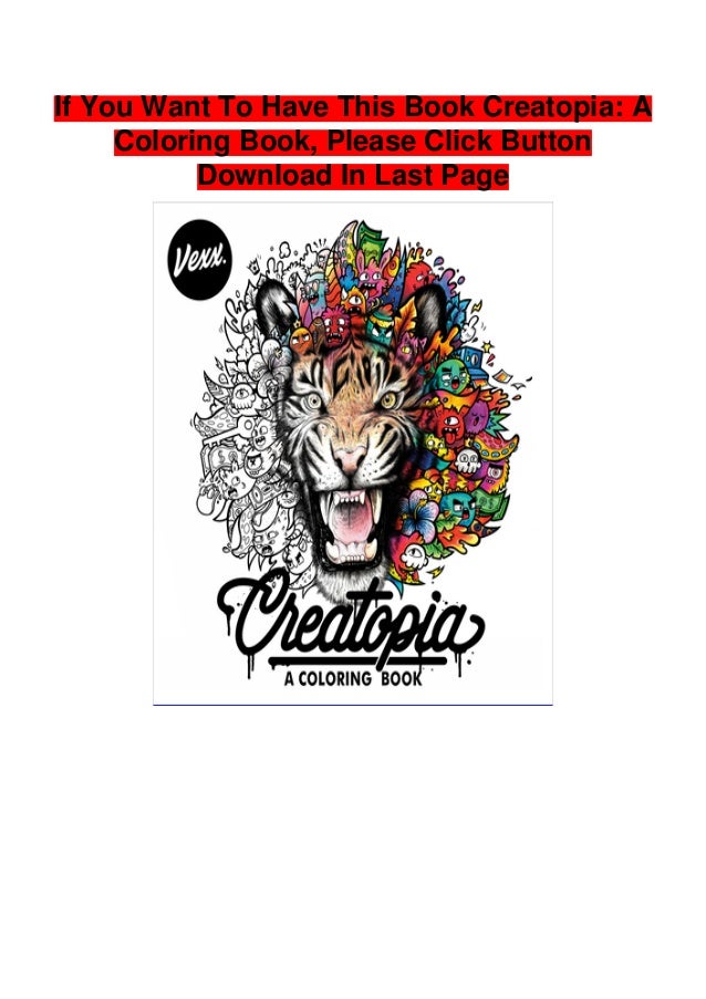 Download Epub Creatopia A Coloring Book