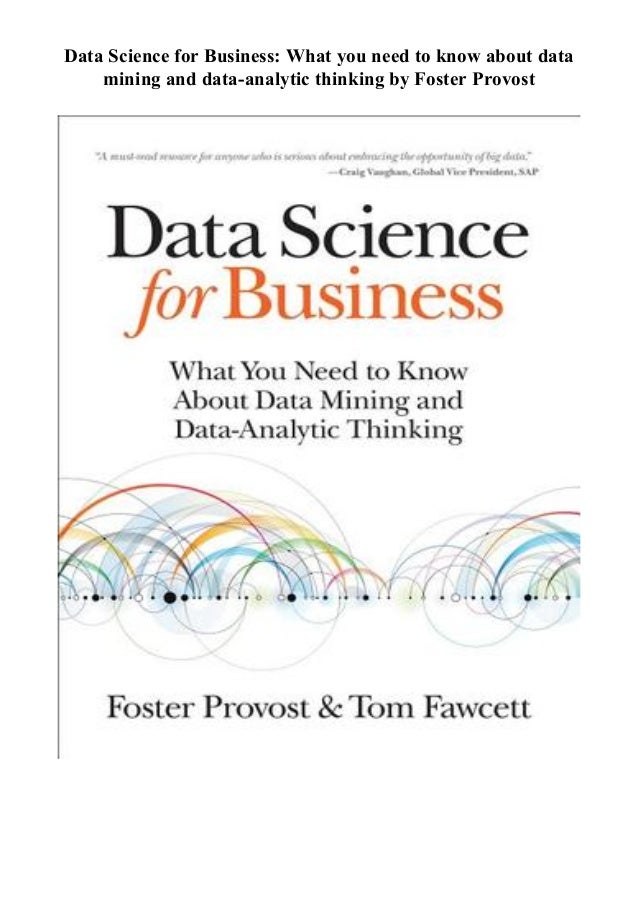 Epub Data Science For Business What You Need To Know About Data