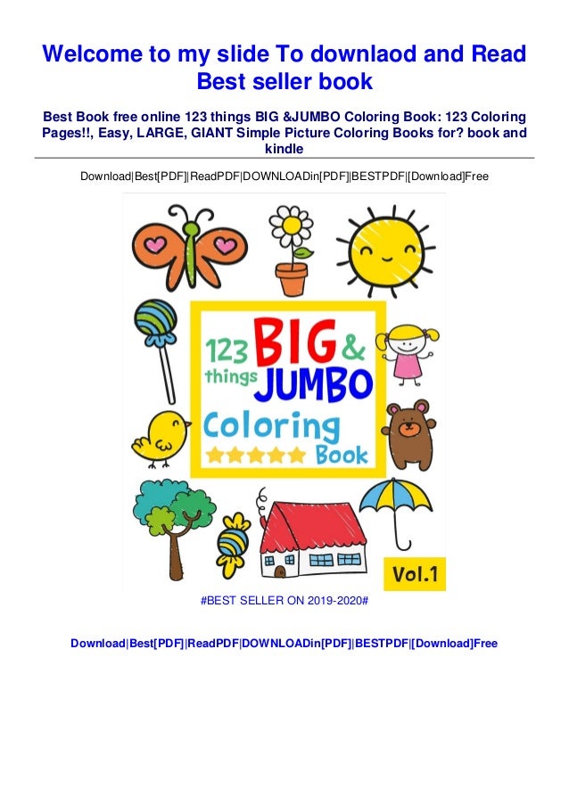 Download Epub Download 123 Things Big Jumbo Coloring Book 123 Coloring Pa