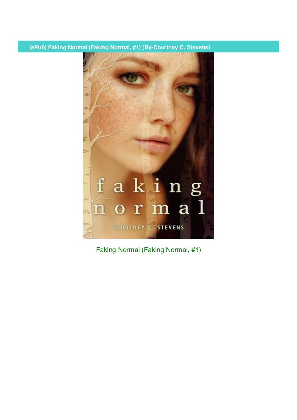 Faking Normal by Courtney C. Stevens Faking Normal by Courtney C. Stevens