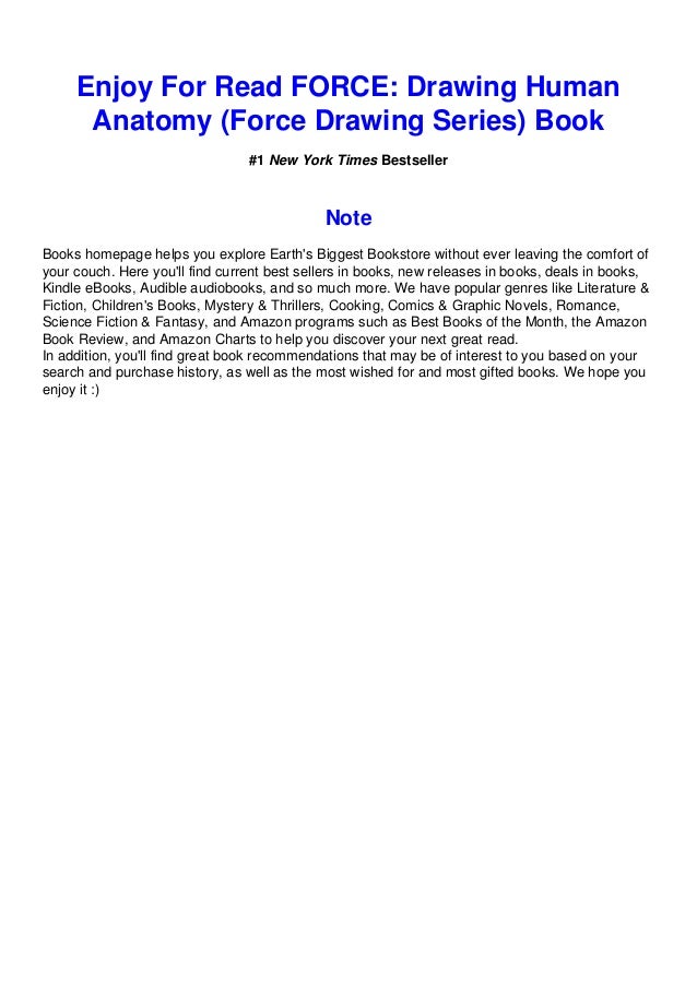 ( ePub ) FORCE Drawing Human Anatomy (Force Drawing Series)