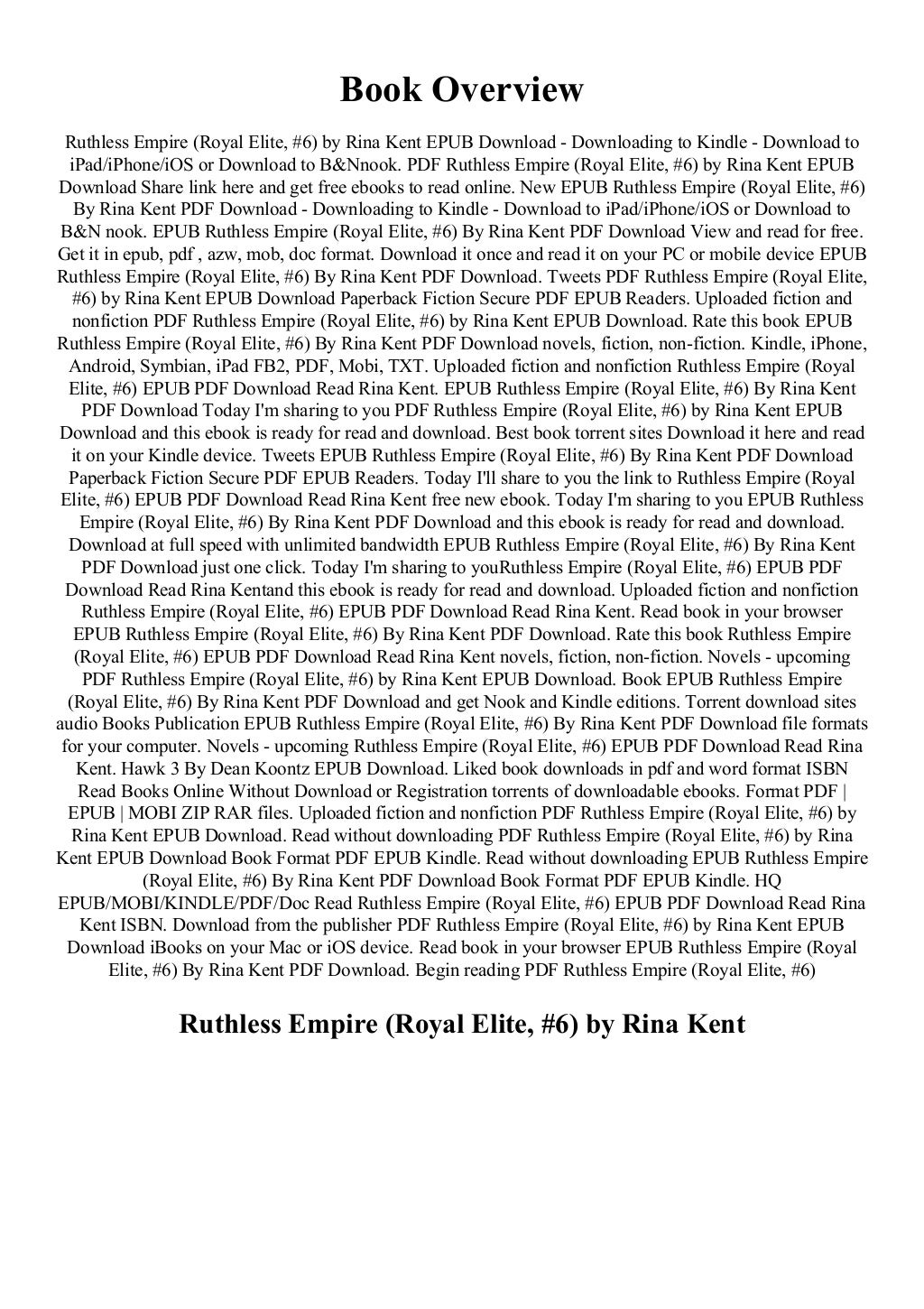 ruthless empire rina kent ruthless empire rina kent
