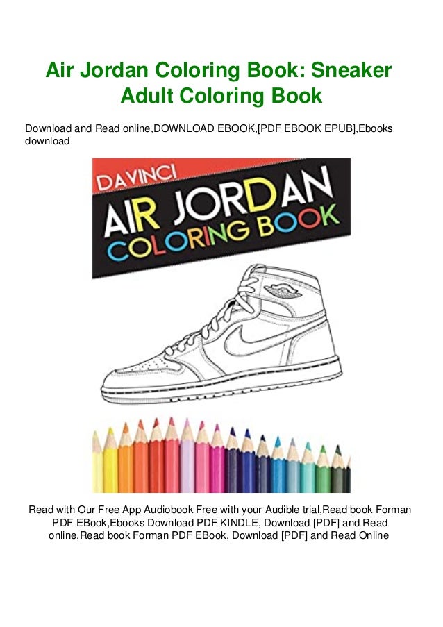 Download Epub Download Air Jordan Coloring Book Sneaker Adult Coloring Book