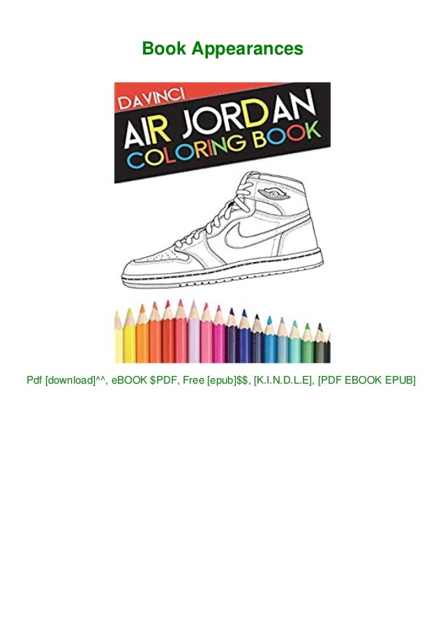 Download Epub Download Air Jordan Coloring Book Sneaker Adult Coloring Book