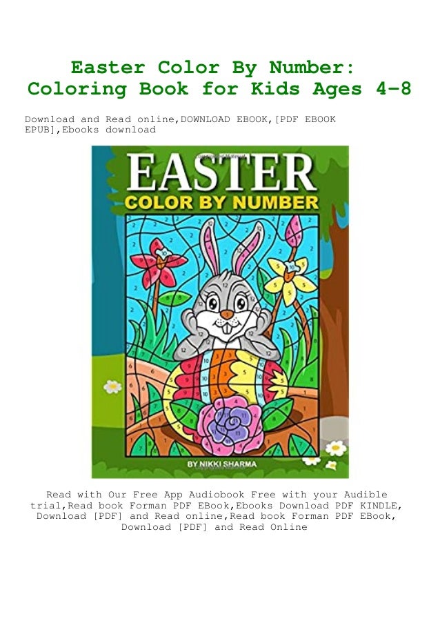 Download Epub Download Easter Color By Number Coloring Book For Kids Ages 4