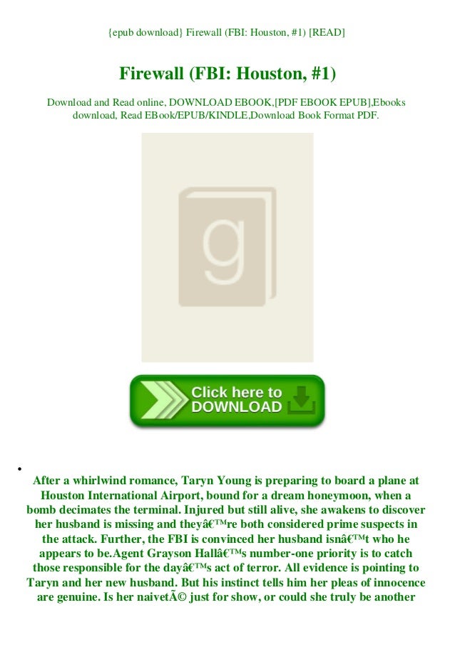 Epub Download Firewall Fbi Houston 1 Read