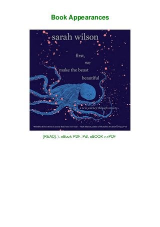 Epub Download First We Make The Beast Beautiful A New Journey Thro