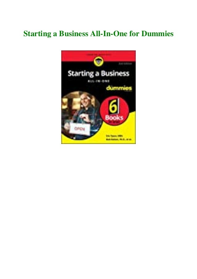 starting a business all in one for dummies pdf download