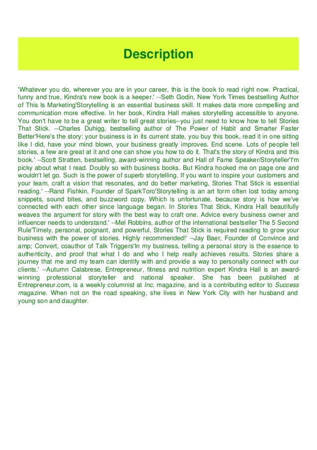 Stories That Stick PDF Free Download Stories That Stick PDF Free Download