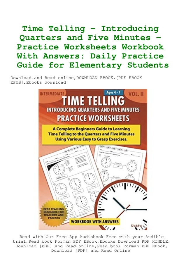 Epub Download Time Telling Introducing Quarters And Five Minutes