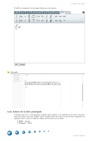 Création d'un ebook
34
Vinciane Amorini
Il suffit de remplacer les rectangles blancs par du contenu.
Exemple
4.12. Icônes ...