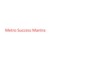 Metro Success Mantra
 
