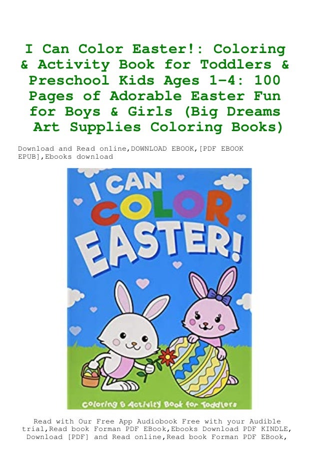 Download Epub I Can Color Easter Coloring Activity Book For Toddlers