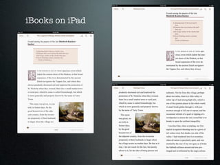iBooks on iPad
 