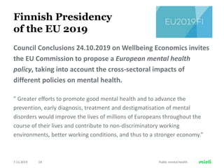 Mental health promotion across the lifespan | PPTX