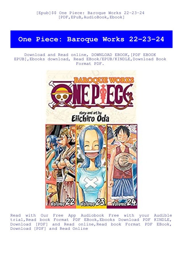 Epub One Piece Baroque Works 22 23 24 Pdf Epub Audiobook Ebook