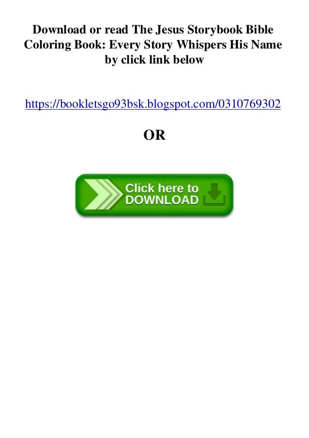 Download Epub Pdf The Jesus Storybook Bible Coloring Book Every Story Whisper