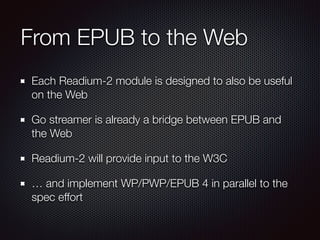 Epub summit 2017 - Readium, the perfect EPUB/PWP companion
