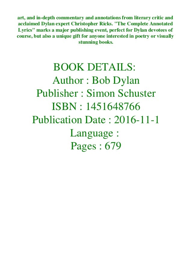 Epub The Lyrics 1961 12 Read Pdf Epub The Lyrics 1961 12 Read Pdf