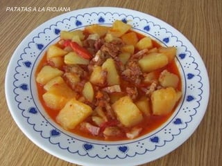 PATATAS A LA RIOJANA
 