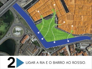LIGAR A RIA E O BAIRRO AO ROSSIO.
2
 
