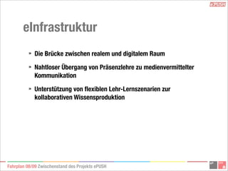 ePush Präsentation Zwischenbericht