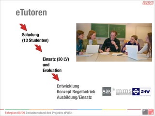 ePush Präsentation Zwischenbericht