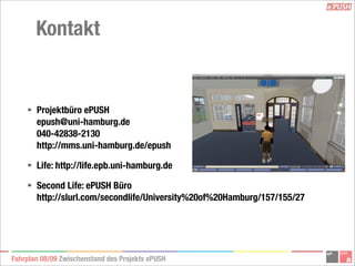 ePush Präsentation Zwischenbericht