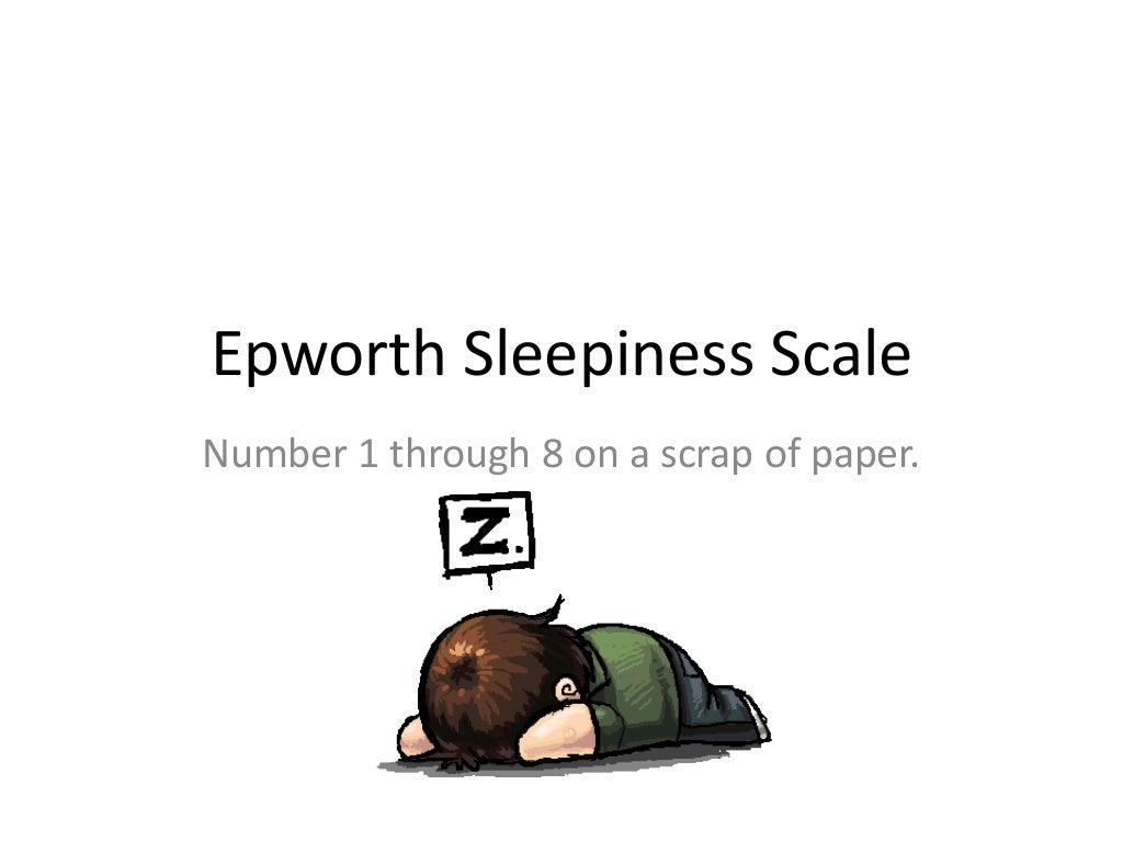 Epworth sleepiness scale