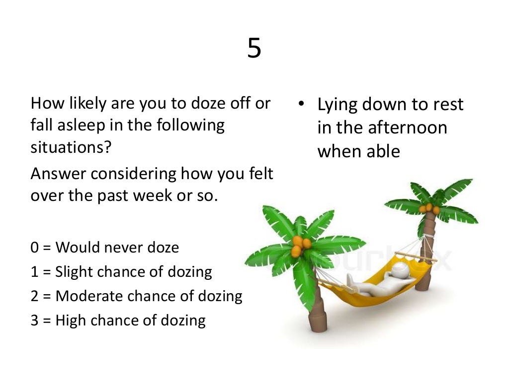 Epworth sleepiness scale