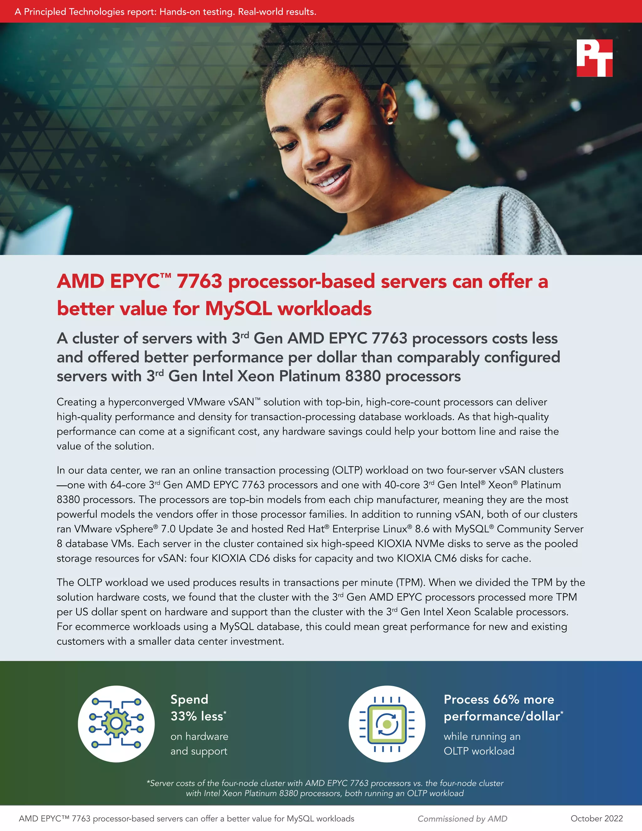 AMD EPYC 7763 processor-based servers can offer a better value for ...