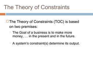 Epyp 15-theory of constraints | PPT