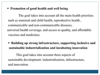 Health Promoting Infrastructure Sustainable Development | PPTX