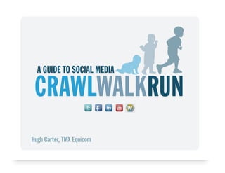 Crawl Walk Run -- a guide to social media for public companies