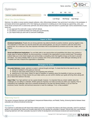 EQ-i 2.0 Workplace Report Slide 19