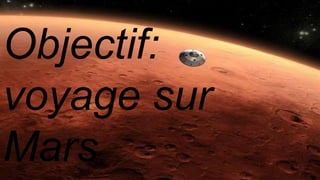 Objectif:
voyage sur
Mars
 
