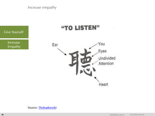 Increase empathy
48 info@dna.com.sa www.dna.com.sa
Give Yourself
Increase
Empathy
Source: Theleaderwiki
 