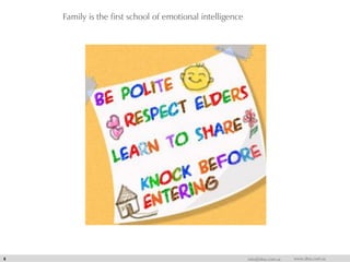 Family is the first school of emotional intelligence
5 info@dna.com.sa www.dna.com.sa
 