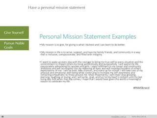 Have a personal mission statement
53 info@dna.com.sa www.dna.com.sa
Give Yourself
Pursue Noble
Goals
 