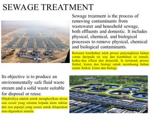 SEWAGE TREATMENT
 