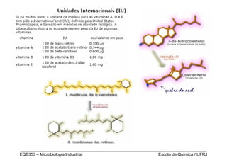 _________________________________________________________________________________
EQB353 – Microbiologia Industrial                           Escola de Química / UFRJ
 