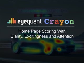 Home Page Scoring With
Clarity, Excitingness and Attention
 