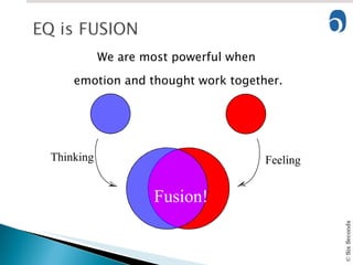 We are most powerful when  emotion and thought work together. Thinking Feeling Fusion! 