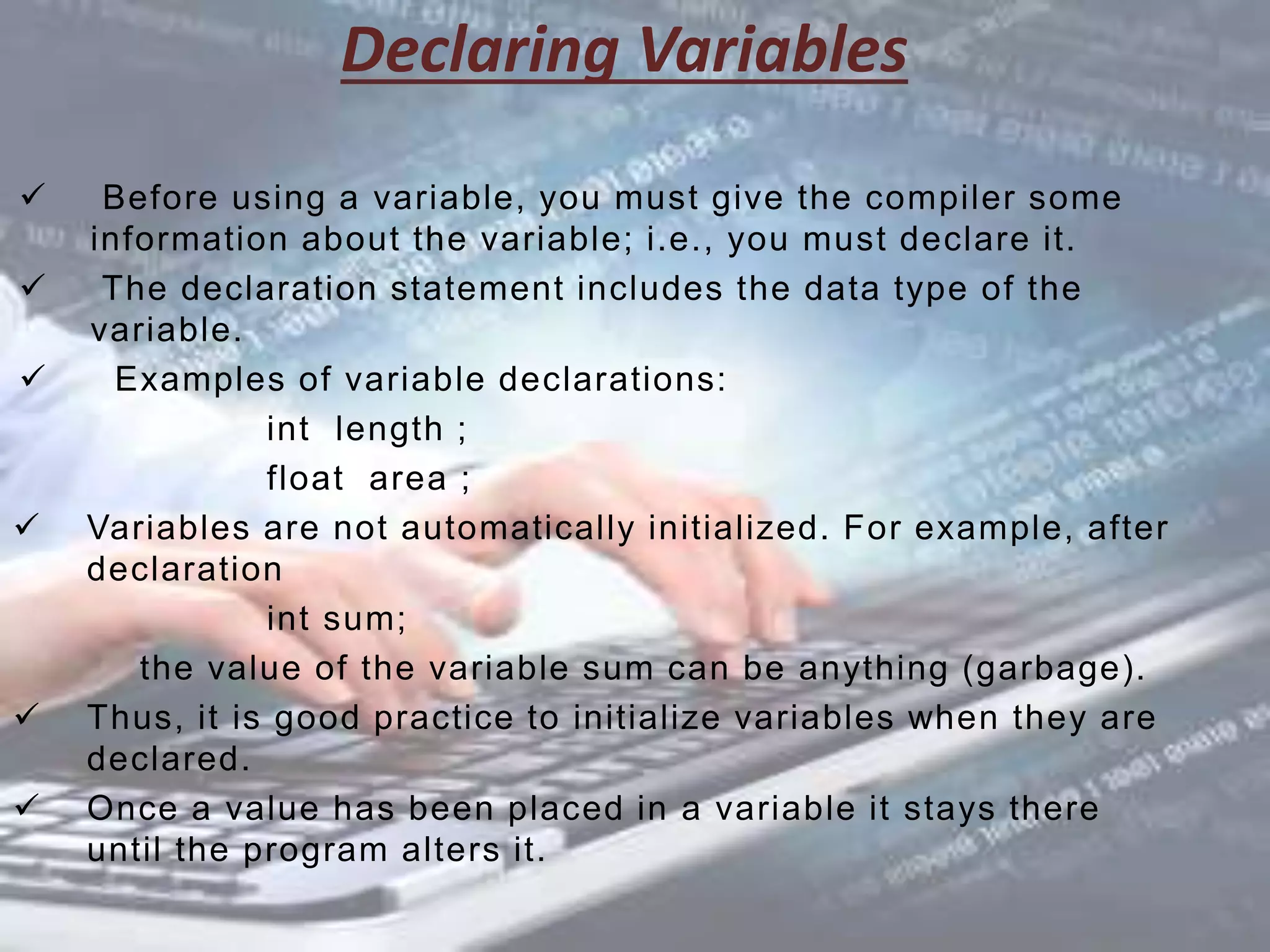 C language ppt | PPTX | Programming Languages | Computing